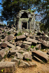 Beng Mealea is a famous landmark in Cambodia.