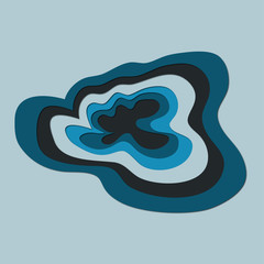 Paper cut business pattern color