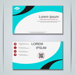 Modern business visiting card vector design template