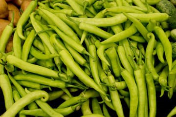 Fresh vegetables in the  market