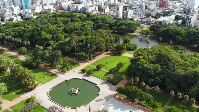 Park Farroupilha (Porto Alegre, Rio Grande do Sul, Brazil) aerial view