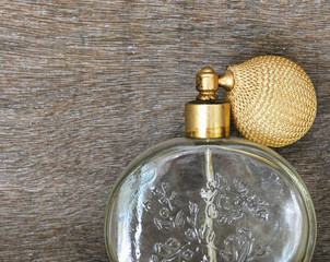 Vintage glass perfume bottle with diffuser