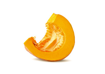 fresh pumpkin on white background.