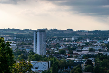Obraz premium Landscape shot of Wels in Upper Austria