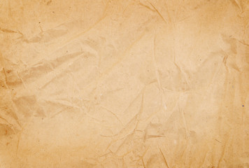 Old crumpled paper background