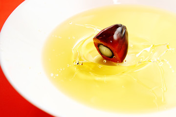 Fresh palm oil fruit