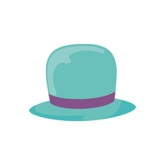 cute magic hat, gentleman hat on white background