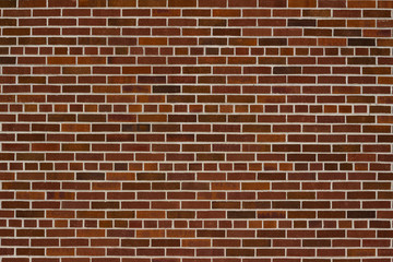 Fototapeta na wymiar Vintage traditional red brown brick wall texture with common bond brickwork pattern