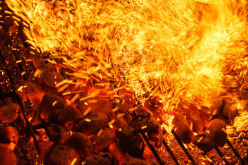 Fireplace Before A BBQ, texture.