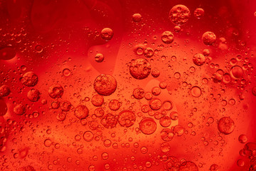 Abstract Red water bubbles background