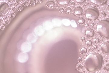 Abstract Pink water bubbles background