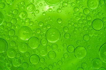Abstract Green water bubbles background