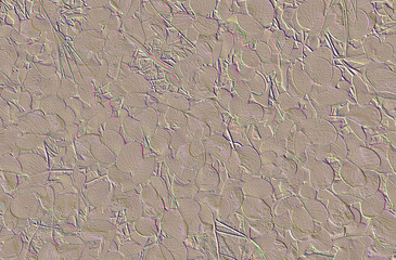 background relief, palm leaves of flowers and tropical plants with colorful patterns close-up, light shadow, surface design, thematic objects, illustration