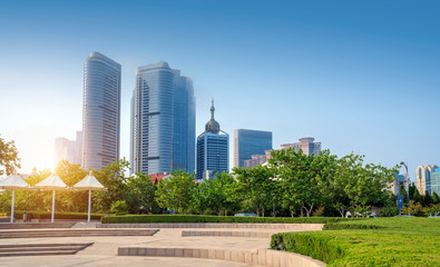Obraz premium Qingdao Cityscape, China