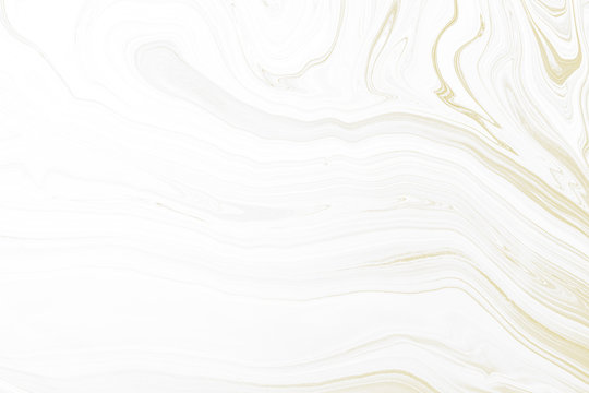 White Acrylic Pour Color Liquid marble abstract surfaces Design. © zodar