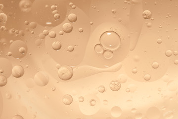 Abstract Yellow water bubbles background