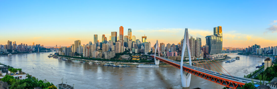 Modern metropolis skyline,Chongqing,China,Chongqing panorama.