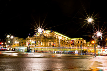 Fototapeta na wymiar vienna city in night scene austria