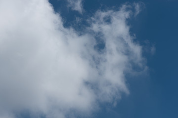 Blue Sky With White Clouds.