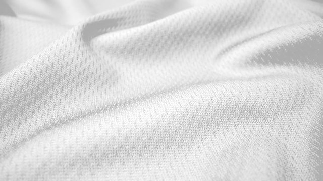 Close up detailed cloth texture of shiny spandex lycra cloth flowing with dolly shot in macro close-up view. Wavy clean elastic weave material. Textile abstract background. Clothing industry concept.