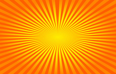 Obraz premium soft orange background with some rays ,sun burst pattern.