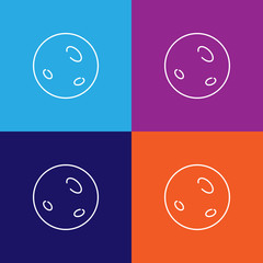 full moon icon. Element of Halloween illustration. Premium quality graphic design icon. Signs and symbols collection icon for websites, web design, mobile app