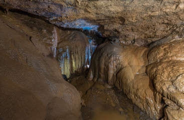 Rock formations inside siju Cave,Garo Hills,Meghalaya,India