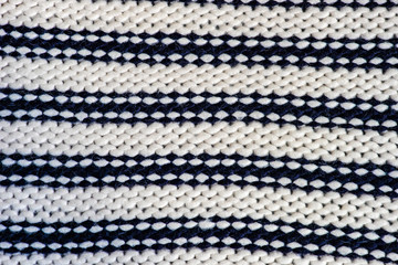 Knitted stripped scarf