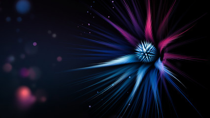 Abstract fractal flower