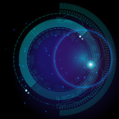 Futuristic hud imagine space background