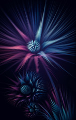 Abstract fractal flower