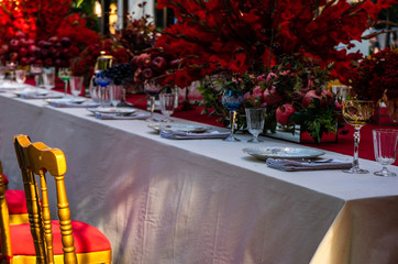 Autumnal table setting