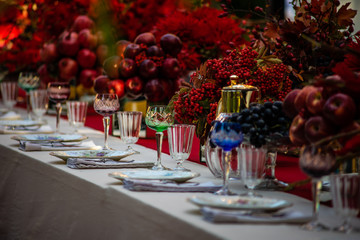 Autumnal table setting