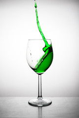 Red wine splash
