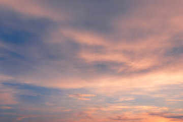 sky and cloud in bright rainbow colors and Colorful smooth sky in dusk