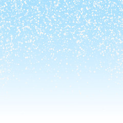 Fototapeta premium Random white dots Christmas background. Subtle fly