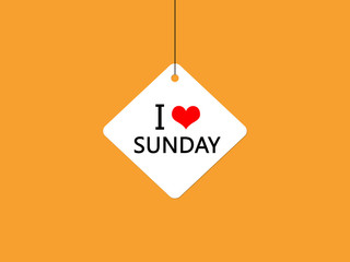 I love sunday