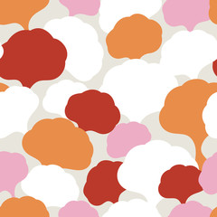 Denisa seamless bubble leaves pattern