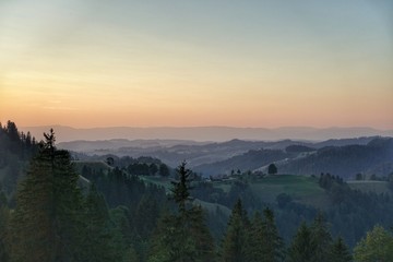 Obraz premium sunrise in mountains