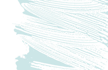 Grunge texture. Distress blue rough trace. Classy 