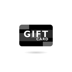 Gift card icon isolated on white background