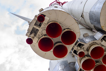 Soviet space rocket at launch pad © ilyaplatonov