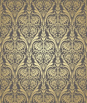 Paisley floral pattern , textile swatch , India	