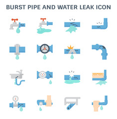 burst pipe icon