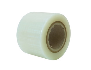 Adhesive tape on white background