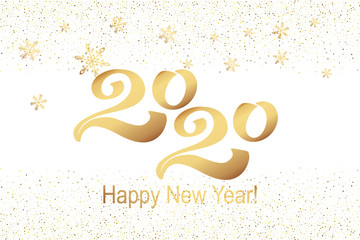 2020 Chinese New Year. Symbol of the year rat or mouse. Holiday concept - postcard or banner. Vector illustration.
