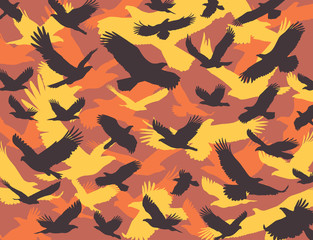 Eagle camouflage military pattern