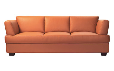 Modern sofa isolated on white background
