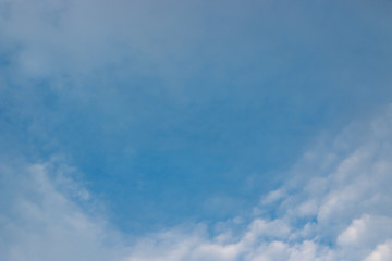 blue sky with white clouds