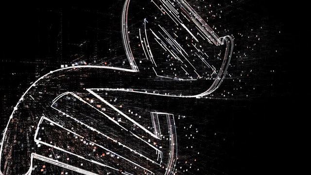 4k DNA RNA deoxyribonucleic acid biology logo tag cloud;binary computer code.The Matrix binary text design animation;changing from zero to one digits;abstract tech background.